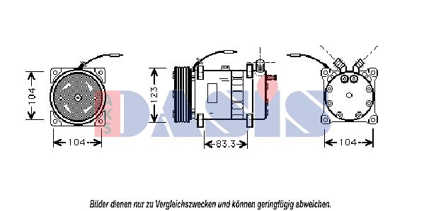 AKS DASIS Kompressor,kliimaseade 850590N